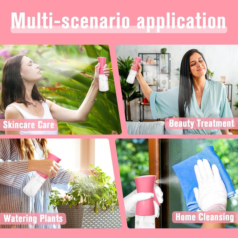 Fun Gift Spray Bottle For Hair,Continuous Water Mister for Hairstyling, Salons, Cleaning, Plants,Essential Oil Scents,Ultra Fine Mist Sprayer,6.8 OZ /200 ML-pink(Christmas Gifts) - Image 5